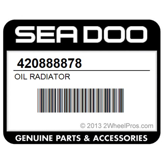 Sea-Doo 420888878 Oil Radiator