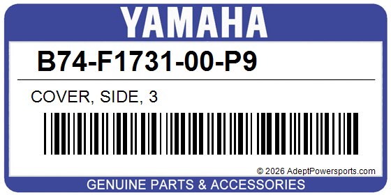 Yamaha B74-F1731-00-P9 Cover, Side, 3
