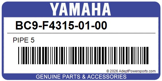 Yamaha BC9-F4315-01-00 Pipe 5
