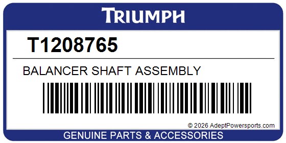 Triumph T1208765 Balancer Shaft Assembly