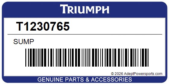 Triumph T1230765 Sump