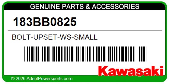 Kawasaki 183BB0825 Bolt-Upset-Ws-Small