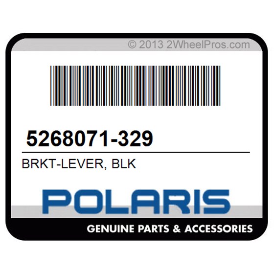 Polaris 5268071-329 Brkt-Lever, Blk