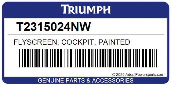 Triumph T2315024NW Flyscreen, Cockpit, Painted