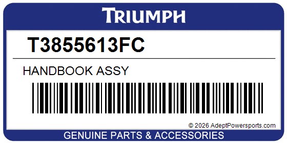 Triumph T3855613FC Handbook Assy