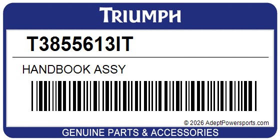 Triumph T3855613IT Handbook Assy