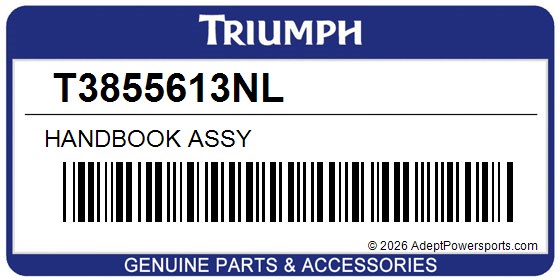 Triumph T3855613NL Handbook Assy