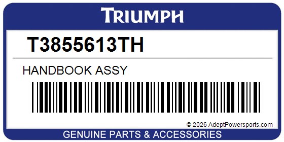 Triumph T3855613TH Handbook Assy