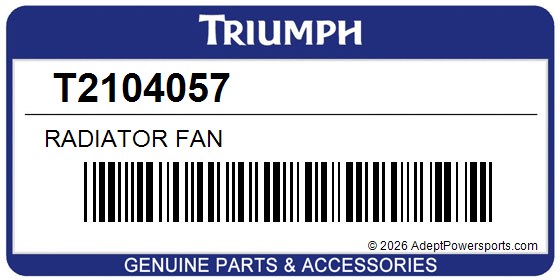 Triumph T2104057 Radiator Fan