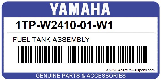Yamaha 1TP-W2410-01-W1 Fuel Tank Assembly