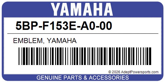 Yamaha 5BP-F153E-A0-00 Emblem, Yamaha