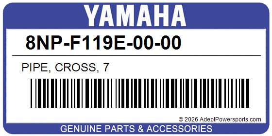 Yamaha 8NP-F119E-00-00 Pipe, Cross, 7