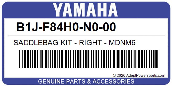 Yamaha B1J-F84H0-N0-00 Saddlebag Kit - Right - Mdnm6