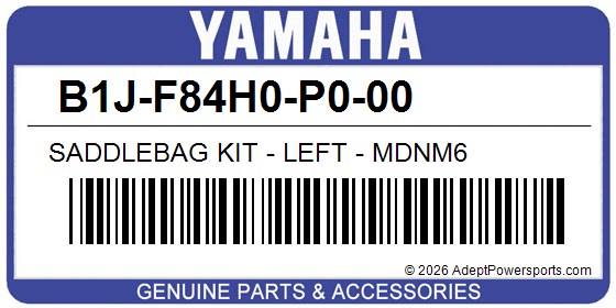 Yamaha B1J-F84H0-P0-00 Saddlebag Kit - Left - Mdnm6