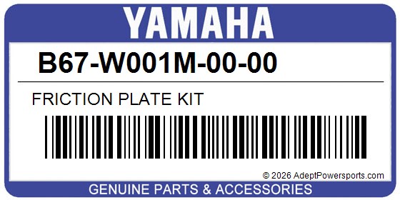 Yamaha B67-W001M-00-00 Friction Plate Kit