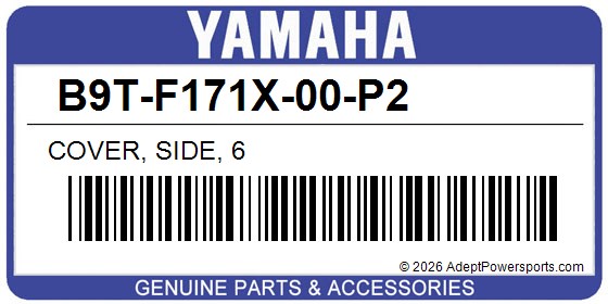 Yamaha B9T-F171X-00-P2 Cover, Side, 6