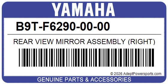 Yamaha B9T-F6290-00-00 Rear View Mirror Assembly (Right)