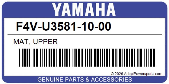 Yamaha F4V-U3581-10-00 Mat, Upper