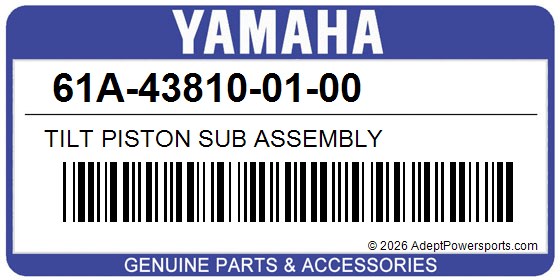Yamaha 61A-43810-01-00 Tilt Piston Sub Assembly