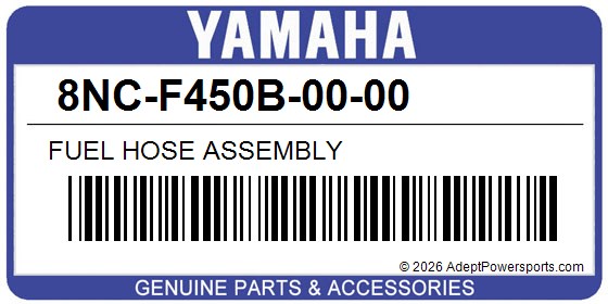 Yamaha 8NC-F450B-00-00 Fuel Hose Assembly