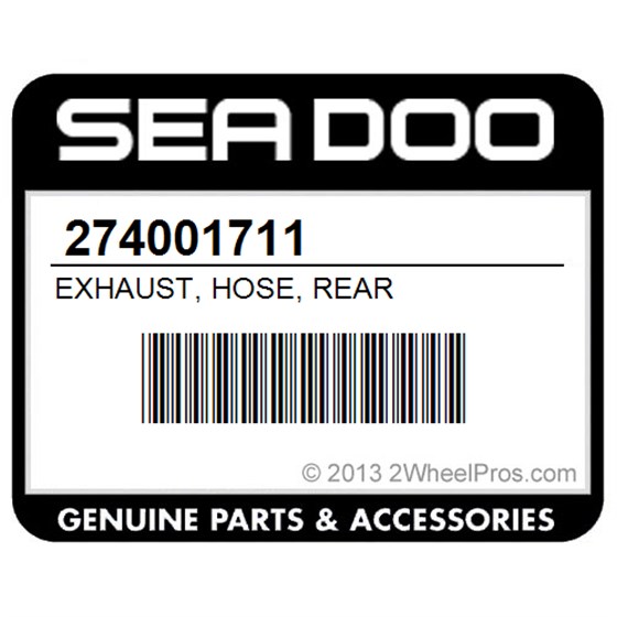 Sea-Doo 274001711 Exhaust, Hose, Rear