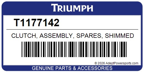 Triumph T1177142 Clutch, Assembly, Spares, Shimmed