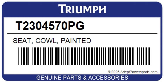 Triumph T2304570PG Seat, Cowl, Painted