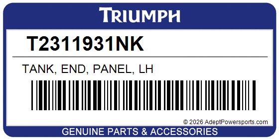 Triumph T2311931NK Tank, End, Panel, Lh