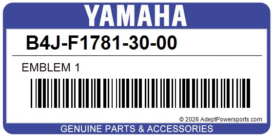 Yamaha B4J-F1781-30-00 Emblem 1