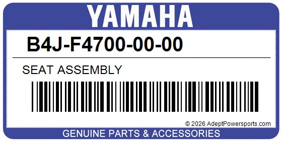 Yamaha B4J-F4700-00-00 Seat Assembly