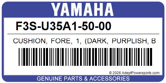 Yamaha F3S-U35A1-50-00 Cushion, Fore, 1, (Dark, Purplish, Blue, Coat, 8)