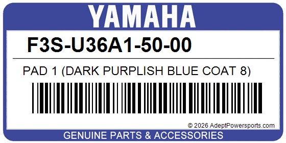 Yamaha F3S-U36A1-50-00 Pad 1 (Dark Purplish Blue Coat 8)