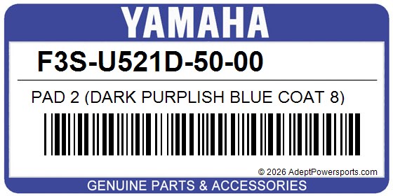 Yamaha F3S-U521D-50-00 Pad 2 (Dark Purplish Blue Coat 8)