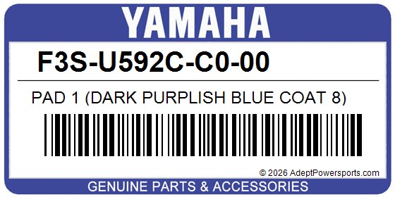 Yamaha F3S-U592C-C0-00 Pad 1 (Dark Purplish Blue Coat 8)