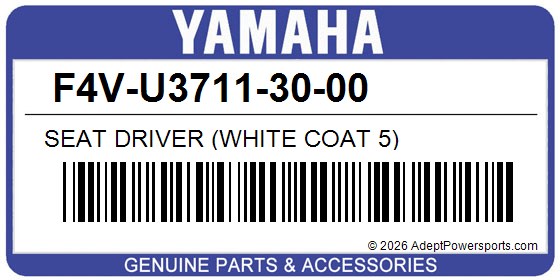 Yamaha F4V-U3711-30-00 Seat Driver (White Coat 5)