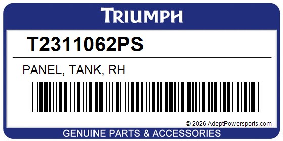 Triumph T2311062PS Panel, Tank, Rh