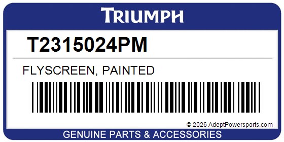 Triumph T2315024PM Flyscreen, Painted