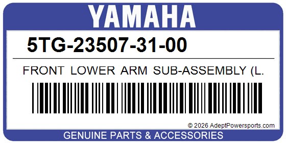 Yamaha 5TG-23507-31-00 Front Lower Arm Sub-Assembly (L.H)