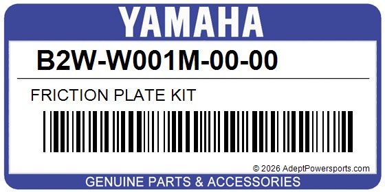 Yamaha B2W-W001M-00-00 Friction Plate Kit