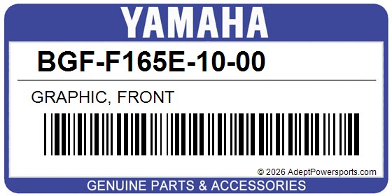Yamaha BGF-F165E-10-00 Graphic, Front