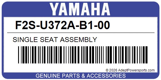Yamaha F2S-U372A-B1-00 Single Seat Assembly