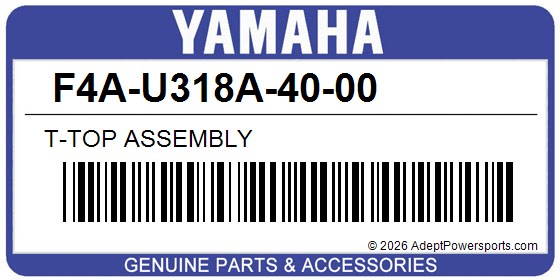 Yamaha F4A-U318A-40-00 T-Top Assembly