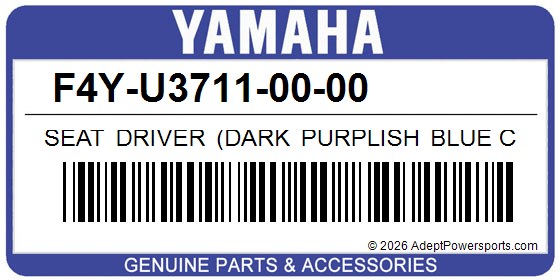 Yamaha F4Y-U3711-00-00 Seat Driver (Dark Purplish Blue Coat 8)
