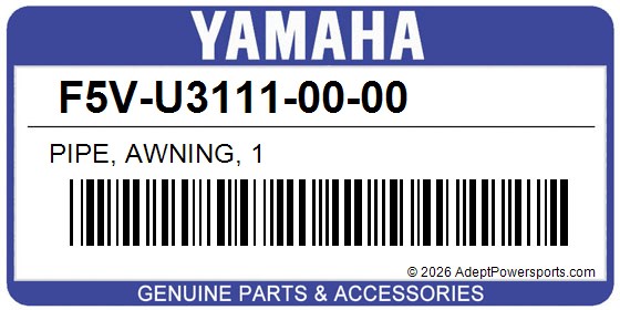 Yamaha F5V-U3111-00-00 Pipe, Awning, 1
