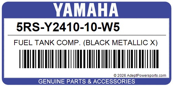 Yamaha 5RS-Y2410-10-W5 Fuel Tank Comp. (Black Metallic X)