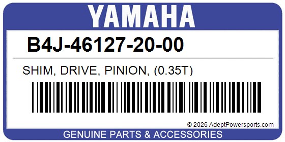 Yamaha B4J-46127-20-00 Shim, Drive, Pinion, (0.35T)