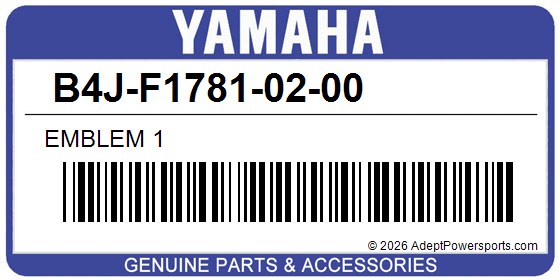 Yamaha B4J-F1781-02-00 Emblem 1