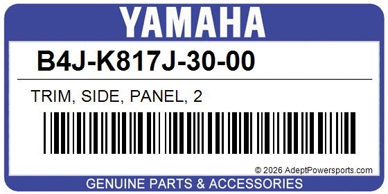 Yamaha B4J-K817J-30-00 Trim, Side, Panel, 2