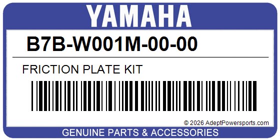 Yamaha B7B-W001M-00-00 Friction Plate Kit