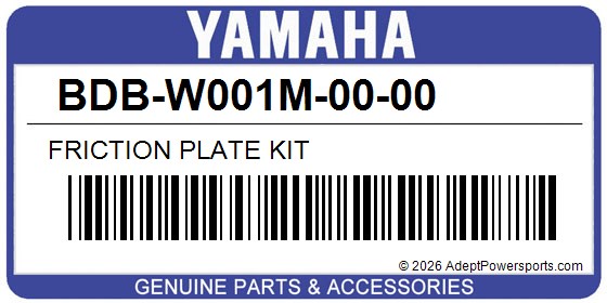 Yamaha BDB-W001M-00-00 Friction Plate Kit
